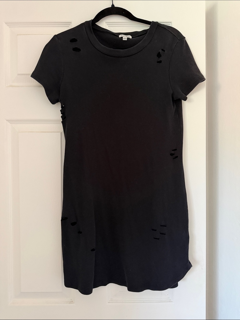 Distressed Black Dress